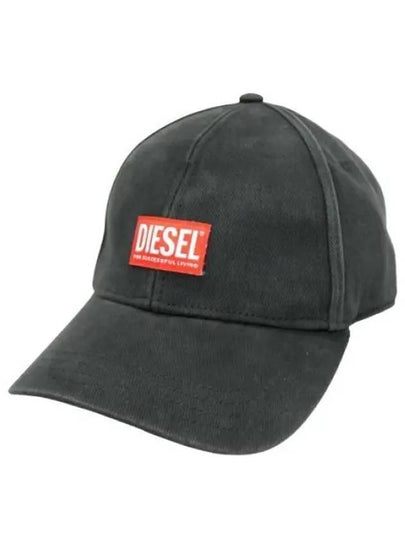 Corry Jacq Wash Logo Patch Base Ball Cap Black - DIESEL - BALAAN 2