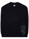 Metropolis Series Double Mix Pocket Sweatshirt Black - CP COMPANY - BALAAN 1