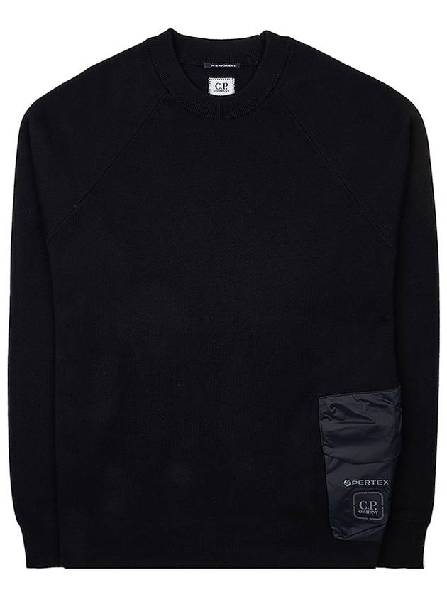 Double Mix Pocket Sweatshirt 15CLKN020A 006599A 999 - CP COMPANY - BALAAN 1