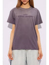 Reverse Logo Short Sleeve T-Shirt Washed Purple - MAISON MARGIELA - BALAAN 4