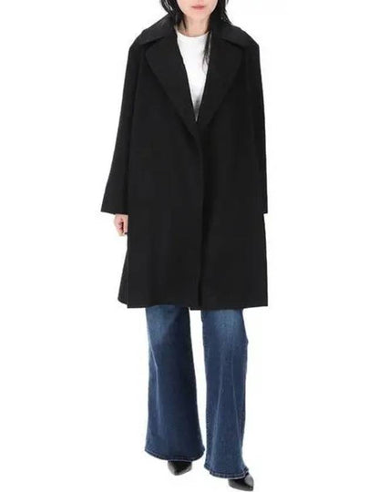 Tigre Wool Wrap Single Coat Black - MAX MARA - BALAAN 2