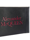 Logo Print Zipper Clutch Black 633063 - ALEXANDER MCQUEEN - BALAAN 3