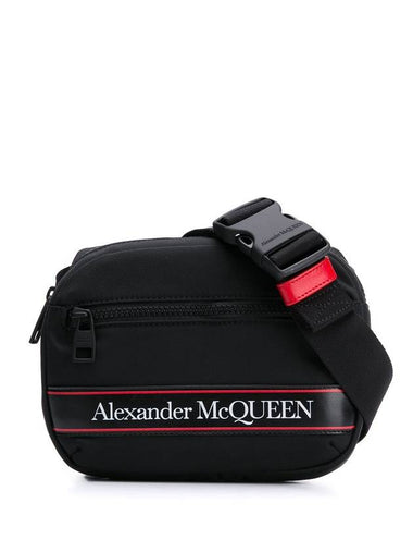 Logo Line Belt Bag Black - ALEXANDER MCQUEEN - BALAAN 1