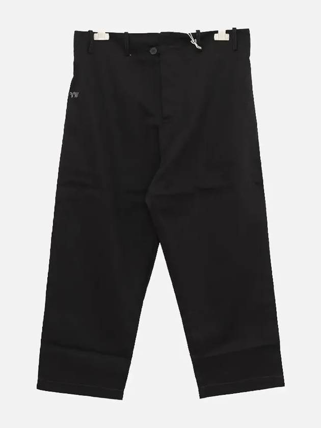 Elion Crop Twist Cotton Slacks Black - VIVIENNE WESTWOOD - BALAAN 3