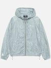 Beach Shell Wrinkled Nylon Windbreaker Slate - STUSSY - BALAAN 2