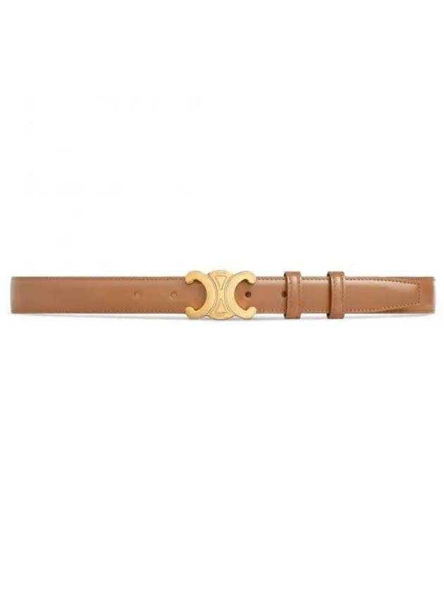 Triomphe Taurillon Medium Leather Belt Bronze - CELINE - BALAAN 2