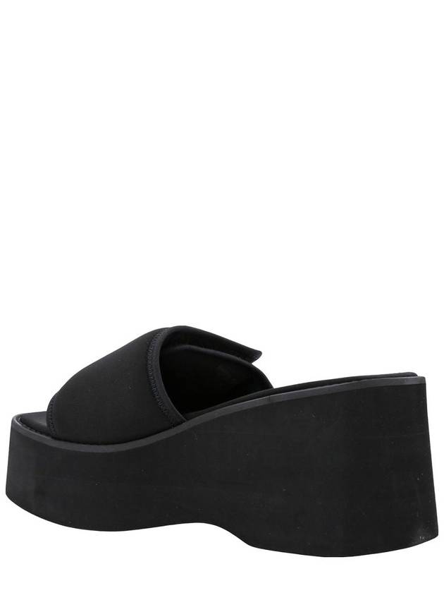 Scuba Wave Platform Slippers Black - COURREGES - BALAAN 4