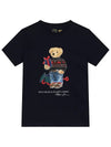 Kids Women Bear Logo T Shirt Navy 853828 023 - POLO RALPH LAUREN - BALAAN 2