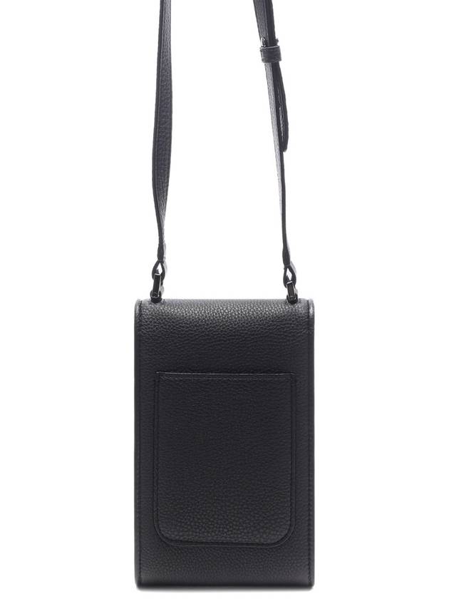 Men's Signature V Logo Phone Cross Bag Black - VALENTINO - BALAAN 5