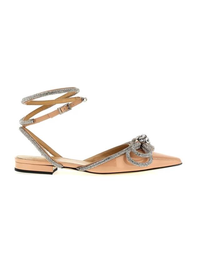 double bow flat sandals nude - MACH & MACH - BALAAN 1