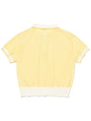 Punching collar short sleeve crop knit LYELLOW - 20THHOLE - BALAAN 2