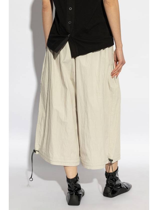 Yohji Yamamoto Wide-leg Trousers, Women's, Grey - YOHJI YAMAMOTO - BALAAN 4