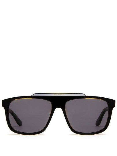 Eyewear D-frame Acetate Sunglasses Black - GUCCI - BALAAN 2