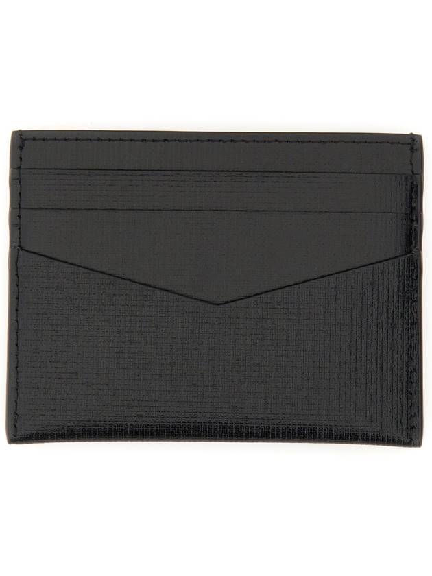 Logo Leather Card Wallet Black - GIVENCHY - BALAAN 5