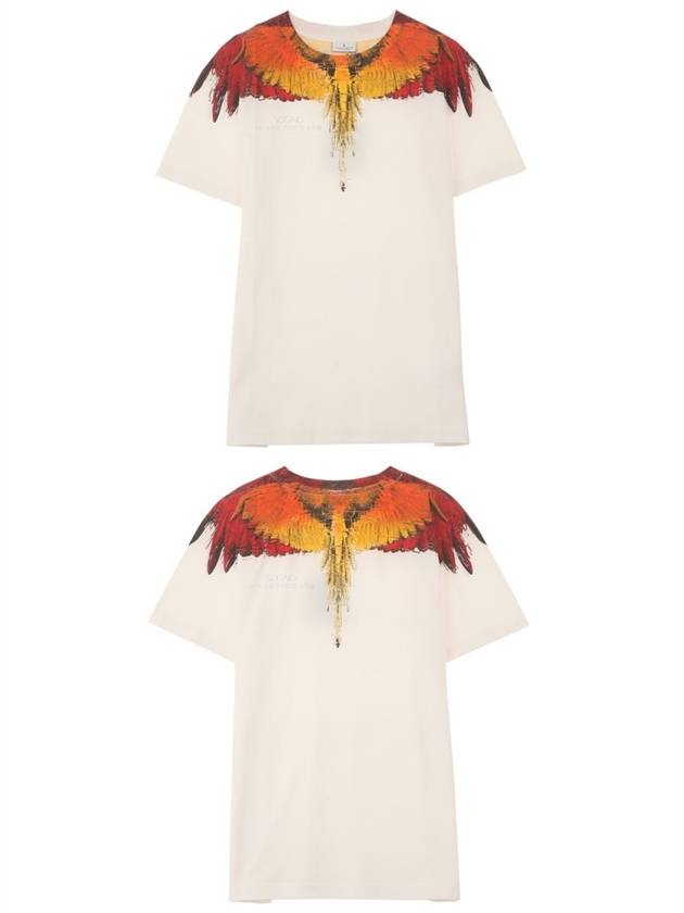 Multi-Bird Wings Short Sleeve T-Shirt White - MARCELO BURLON - BALAAN 6