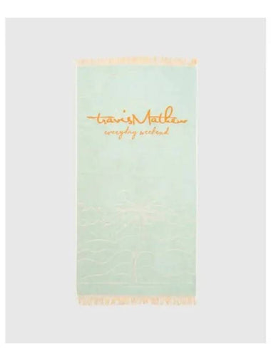 TRAVISMATHEW Unisex Beach Towel Mint - TRAVIS SCOTT - BALAAN 1