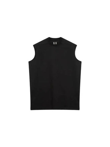 MEN Crewneck Jumbo Sleeveless Top Black - RICK OWENS - BALAAN 1