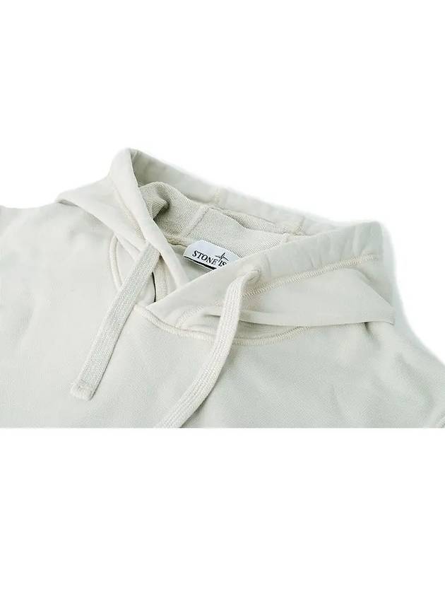 Signature Logo Patch Hoodie Beige - STONE ISLAND - BALAAN 4