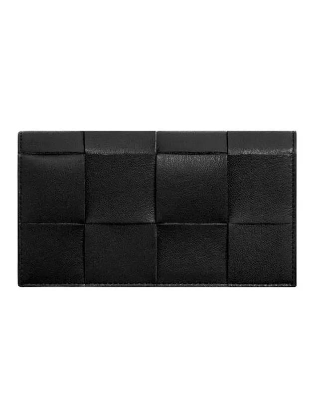 Black long wallet pouch 701456 D725 - BOTTEGA VENETA - BALAAN 1