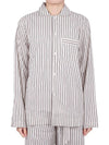 Poplin Pajamas Long Sleeve Shirt Hopper Stripe - TEKLA - 7