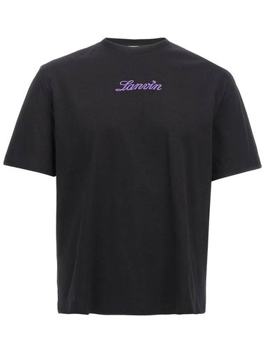 Lanvin Logo Embroidery T-Shirt - LANVIN - BALAAN 1