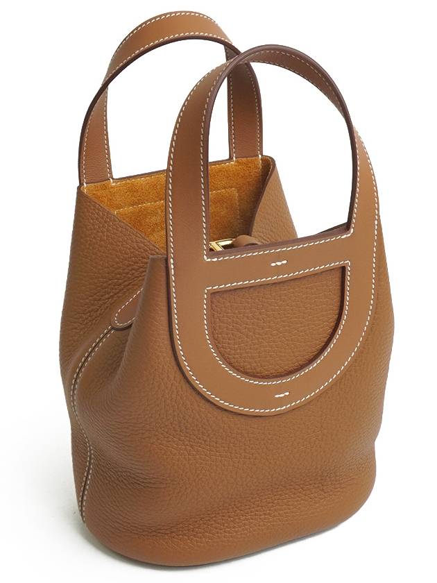 In The Loop 18 Bag Clemence Swift Gold Hardware Gold - HERMES - BALAAN 3