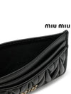 Matelasse Nappa Leather Card Wallet Black - MIU MIU - BALAAN 6