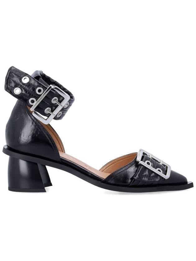 Feminine buckle open cut pumps - GANNI - BALAAN 1