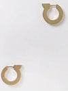 Gancini Hoop Earrings Gold - SALVATORE FERRAGAMO - BALAAN 3