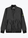 Garment Dyed Crinkle Reps Nylon Zip-up Jacket Black - STONE ISLAND - BALAAN 2