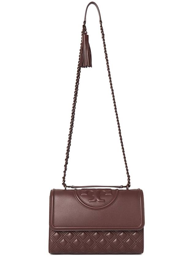 Fleming Chain Shoulder Bag Brown - TORY BURCH - BALAAN 8