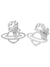 Perlar Brass Earrings Platinum - VIVIENNE WESTWOOD - BALAAN 2