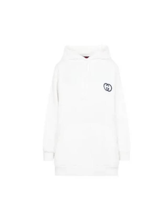 Cotton Jersey Hoodie White - GUCCI - BALAAN 2