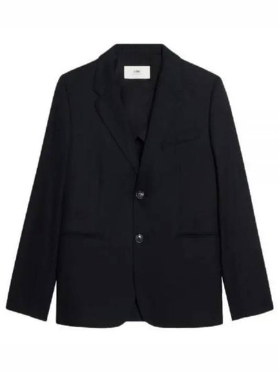 Two Button Blazer Jacket Black - AMI - BALAAN 2