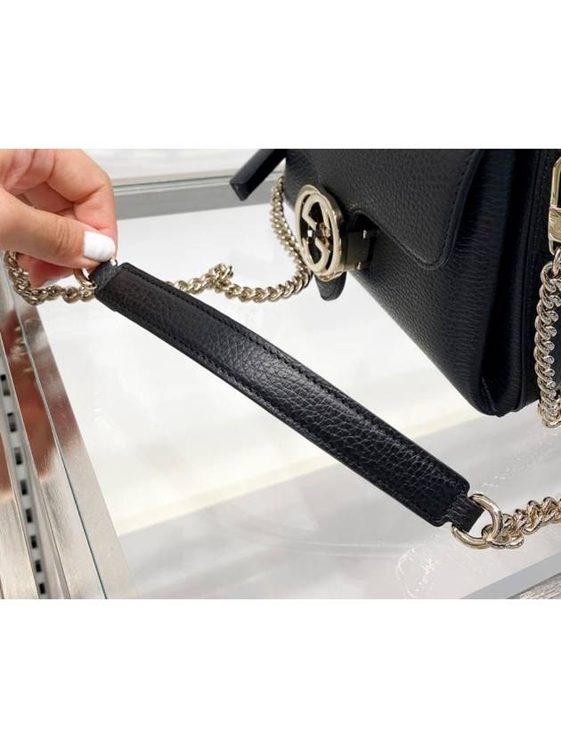 GG Interlocking Chain Mini Shoulder Bag Black - GUCCI - BALAAN 10