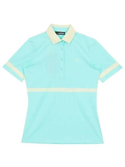 Golf Moira Short Sleeve Polo Shirt Aruba Blue - J.LINDEBERG - BALAAN 2