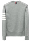 4 Bar Loopback Jersey Sweatshirt Light Grey - THOM BROWNE - BALAAN 3