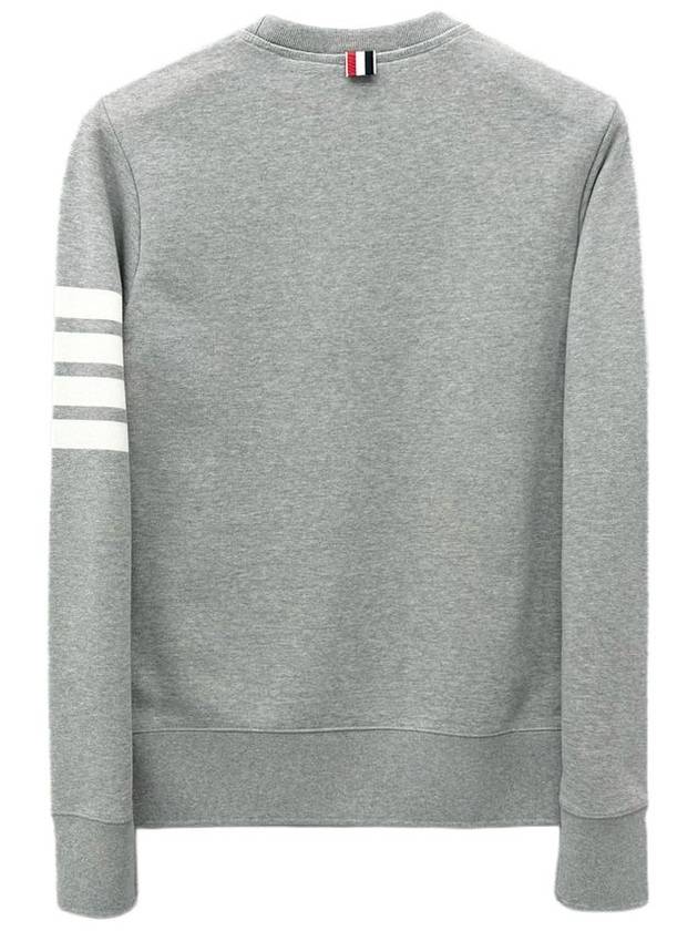 4 Bar Loopback Jersey Sweatshirt Light Grey - THOM BROWNE - BALAAN 3