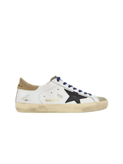 Gold Heel Tab Navy Superstar Classic Leather Low Top Sneakers White - GOLDEN GOOSE - BALAAN 2