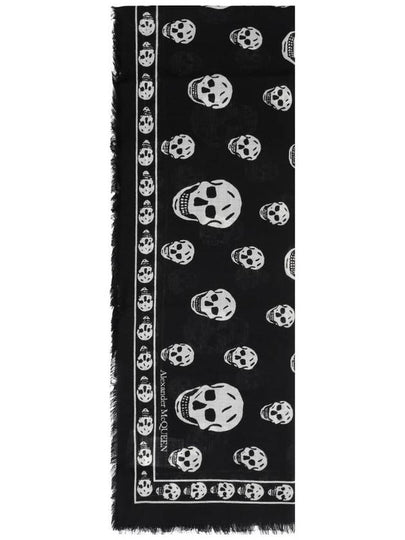 Classic Skull Scarf Black - ALEXANDER MCQUEEN - BALAAN 2