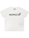 Kids lettering logo wappen short sleeve ivory 8C00003 89AFV 034 - MONCLER - BALAAN 3