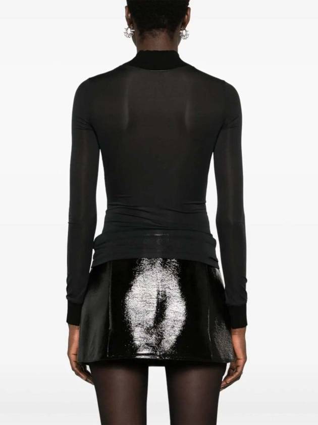 Reedition Second Skin Long Sleeve T-Shirt Black - COURREGES - BALAAN 5