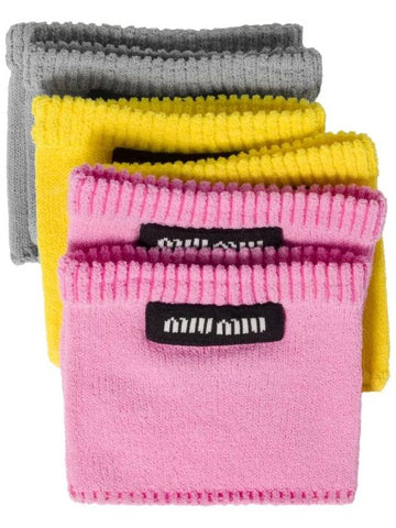 Miu Miu Viscose Logo-Patch Socks (Pack Of Three) - MIU MIU - BALAAN 1