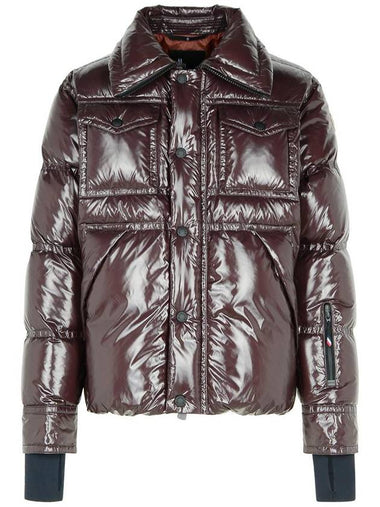 Moncler Grenoble 'Tecka' Brown Nylon Down Jacket - MONCLER - BALAAN 1