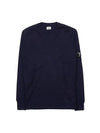 Lens Wappen Wool Knit Top Navy - CP COMPANY - BALAAN 1