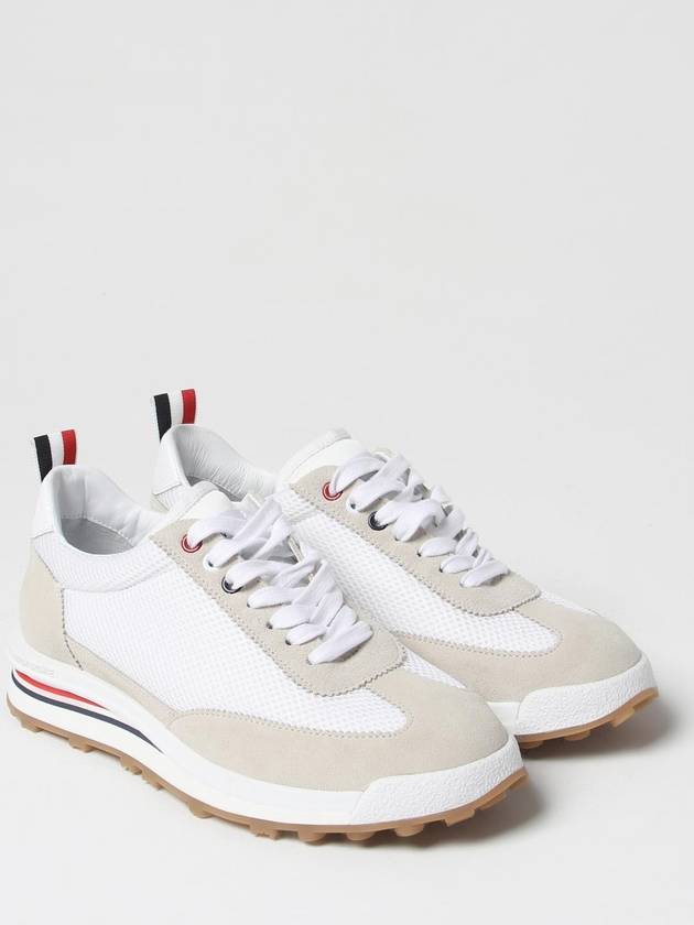 Fine Kid Suede Tech Runner White - THOM BROWNE - BALAAN 3