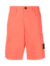 Cargo Bermuda Shorts Orange - STONE ISLAND - BALAAN 2