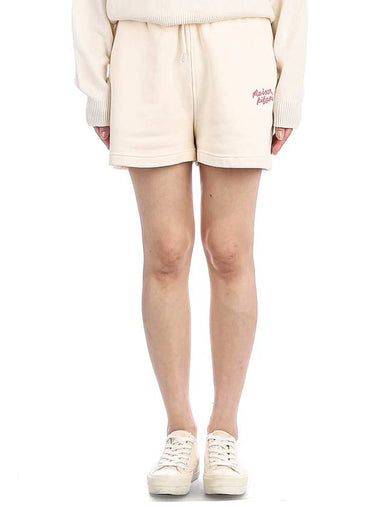 24SS Women's Handwriting Pants MW01404KM0321 FRESH COTTON - MAISON KITSUNE - BALAAN 1