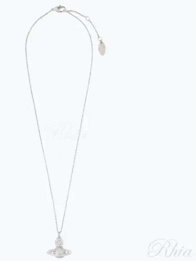 Carmella Bath Relief Pendant Necklace Platinum White - VIVIENNE WESTWOOD - BALAAN 2