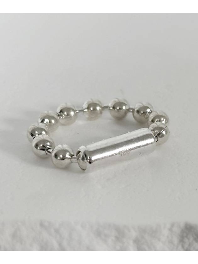 SV925 5mm ball chain ring - BLESSED BULLET - BALAAN 1